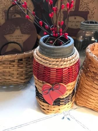 The Gift Basket, Shell Bracelet and Woven Basket